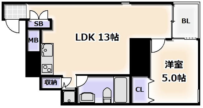 【間取り】 | アーバンフラッツ湊町