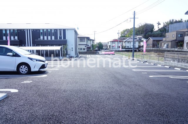 熊本市北区津浦町のアパートの駐車場