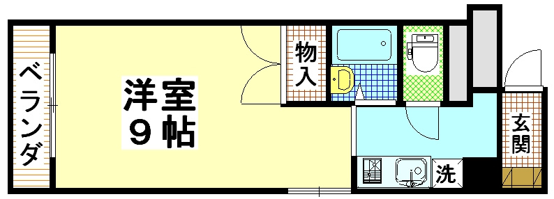 八戸ノ里ＨＩＲＯビルの間取り