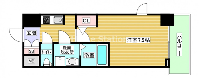 【間取り】 | アドバンス西梅田Ⅱ