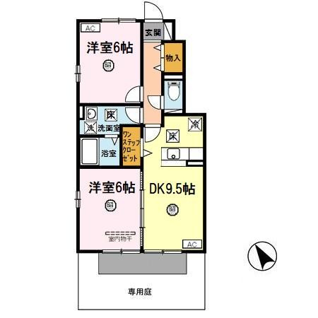 【間取り】 | フェリッス関戸