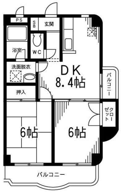 クレスト市が尾の間取り
