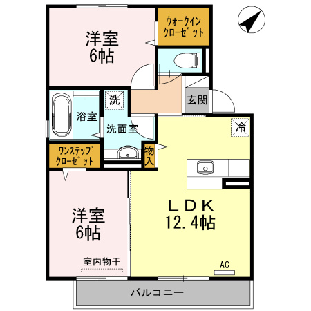 アンジュールの間取り