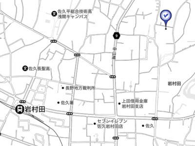 【地図】 | 佐久市岩村田庭園付中古住宅