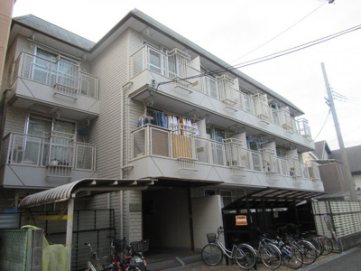 【外観】 | メゾン朝日八戸ノ里（八戸ノ里賃貸） | 落ち着いた雰囲気の外観です