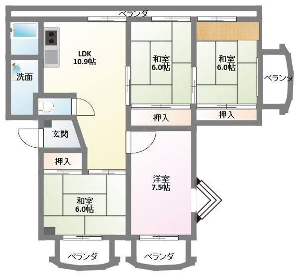 【間取り】 | 土山オレンジハウス