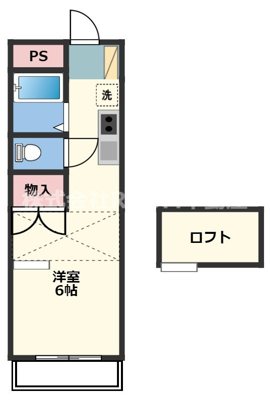 あいらんど花繰　Bの間取り