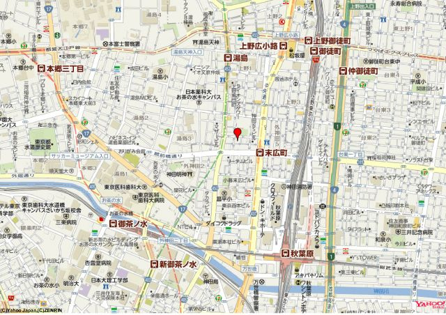千代田区外神田６丁目の事務所の地図