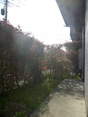 ヴィルヌーブ東櫛原【キャッシュバック対象物件】のバルコニー|お洗濯にも便利なバルコニー付き