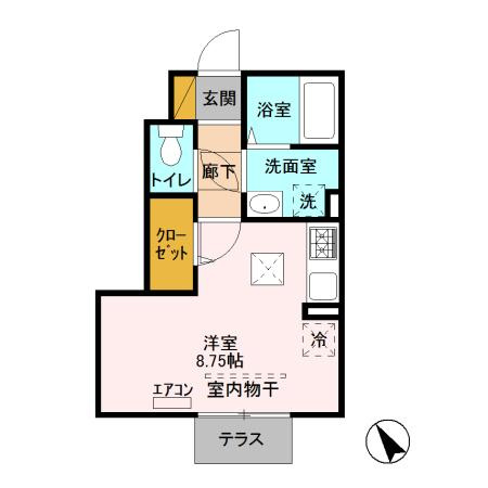 アインス B棟の間取り|間取図