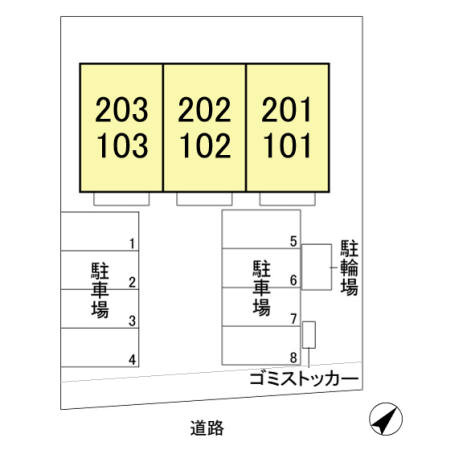 ルミエールの区画図