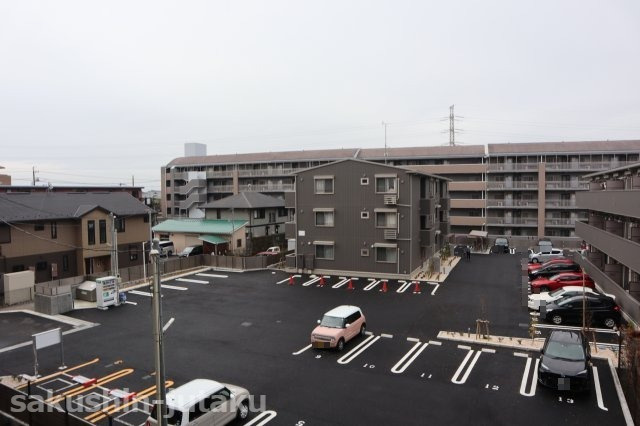 グローリオ八千代緑が丘の展望|前面は棟無しのため開放的