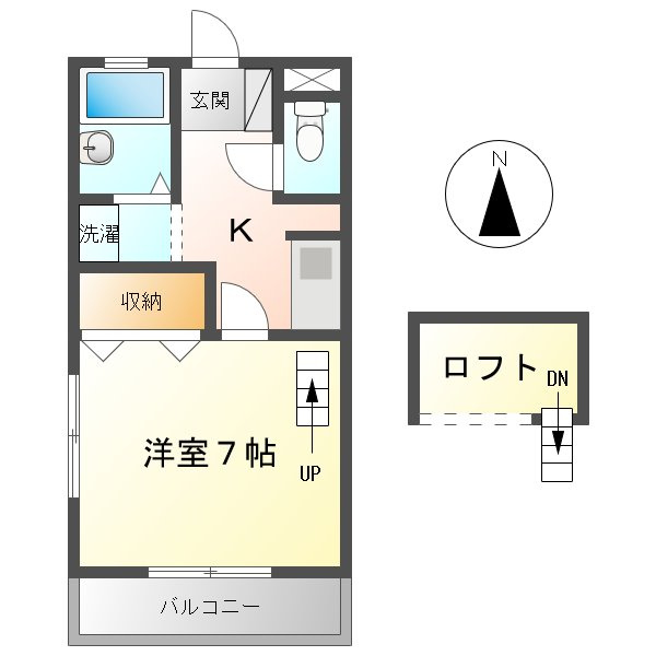 ルミエール Ｋの間取り
