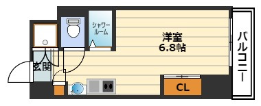 エス・キュート西天満の間取り