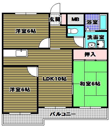 ジョイフル昭栄の間取り