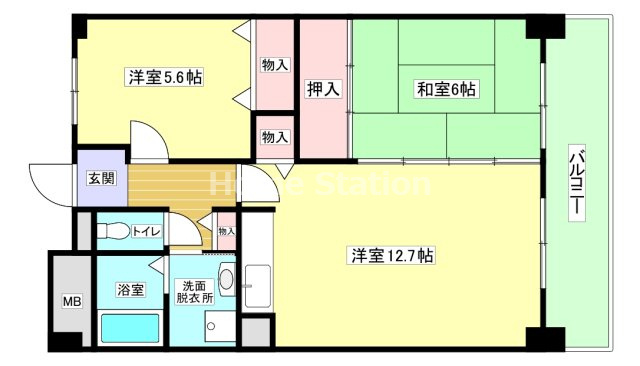 【間取り】 | パルハセトン鷺洲
