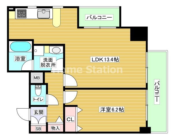 【間取り】 | プレサンスセンターコア大阪