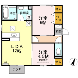 【間取り】 | ボヌール千田　Ａ