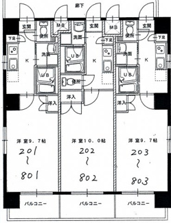 【間取り】 | ウエストハイム天神川