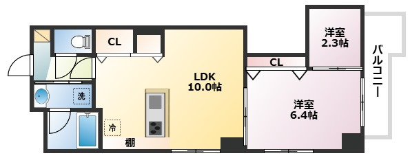 【間取り】 | ワコーレエキサイド岡本