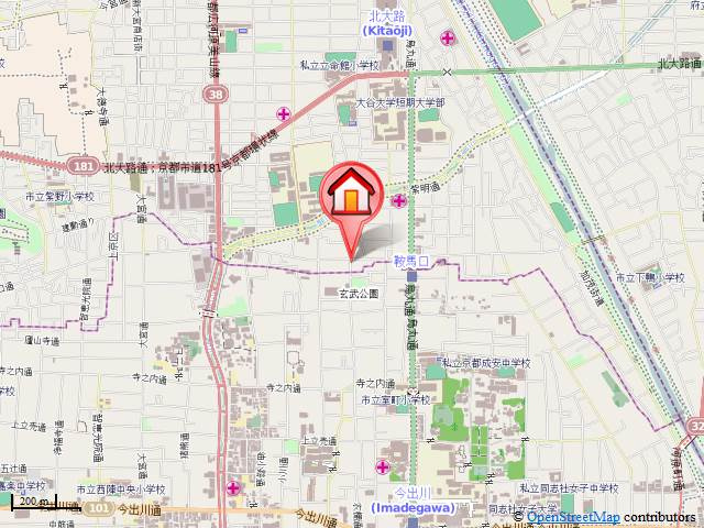 ハウスセゾン鞍馬口の地図|地図