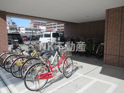 【その他共用部分】 | アクティブ・オクダ（八戸ノ里賃貸） | 駐輪場です