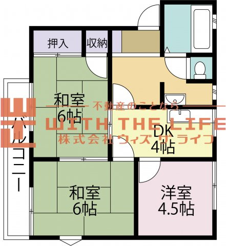 コーポラス近藤【キャッシュバック対象物件】の間取り|間取り図です