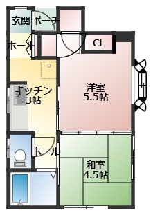 【間取り】 | メールハイツ宮浦