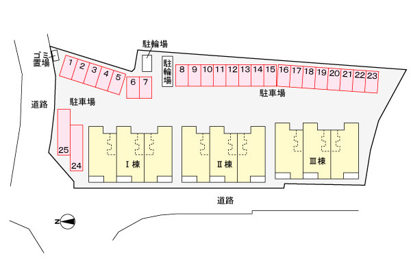ラ・ルーチェ　Ⅲの区画図