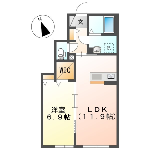 ラーガハウス茶屋町の間取り