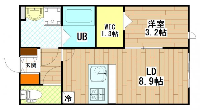 グレイス奥林Bの間取り