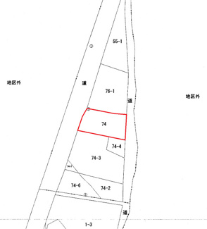 【土地図】 | 能代市浅内堤下・売地