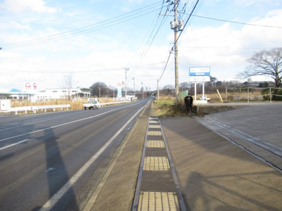 【前面道路含む現地写真】 | 能代市浅内堤下・売地