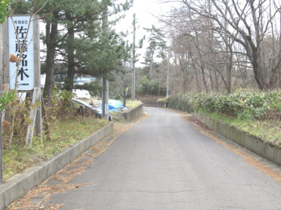 【前面道路含む現地写真】 | 能代市浅内中山・売地