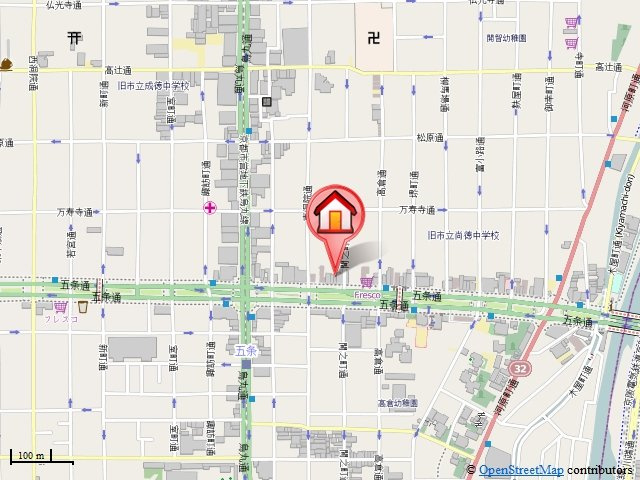 QUINT五条烏丸（クイント五条烏丸）の地図