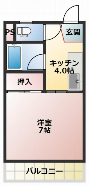 シティハウス比島の間取り