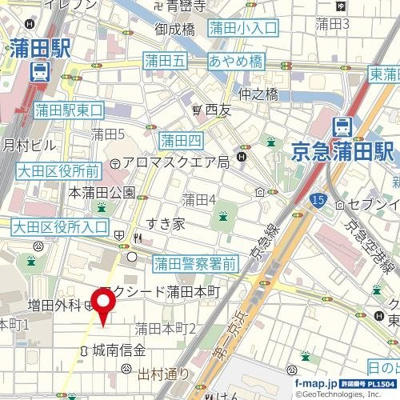 【地図】 | ハイタウン蒲田