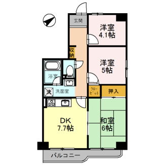 【間取り】 | フェリーチェ和泉