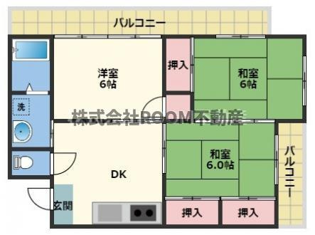 祝吉コーポレーションの間取り