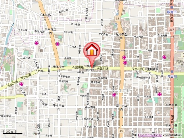アティ今出川の地図