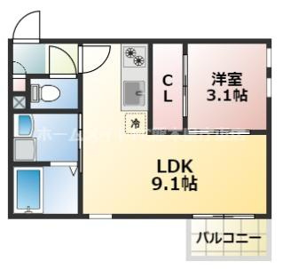 REGALEST健軍Ⅱの間取り