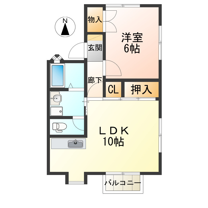 メゾンロイヤルBの間取り