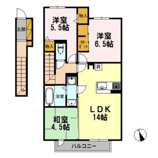 【間取り】 | 北野翠亭Ⅱ