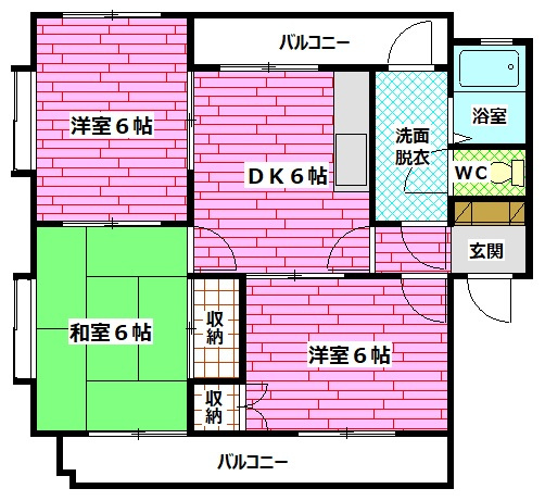 グランビューヒルズ瀬川の間取り