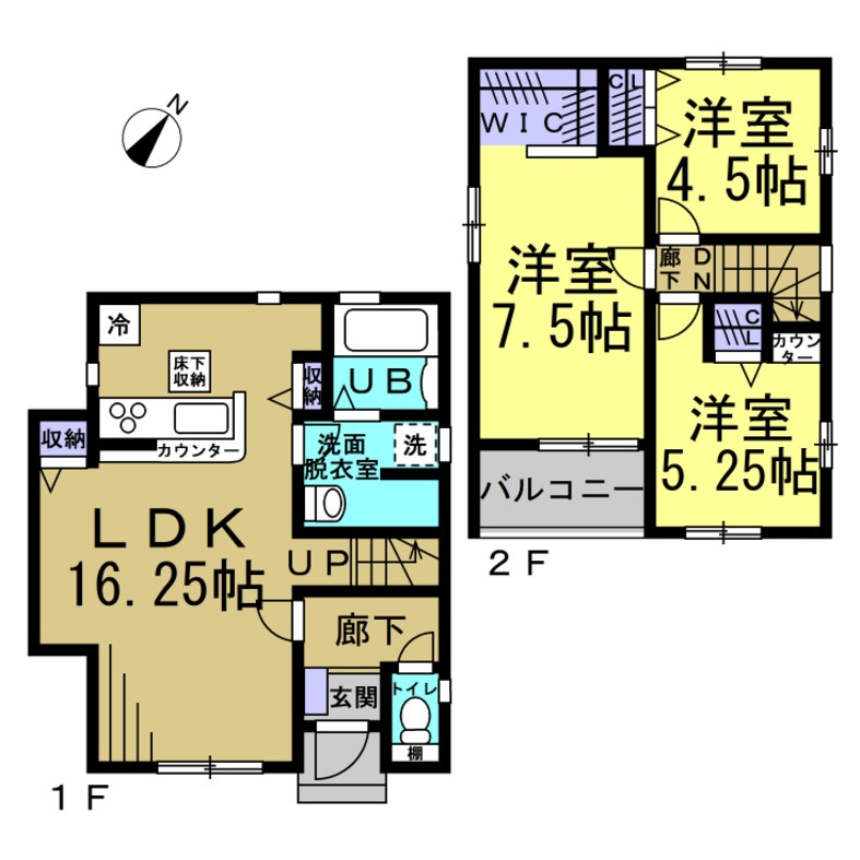 リーブルファイン仲井の間取り