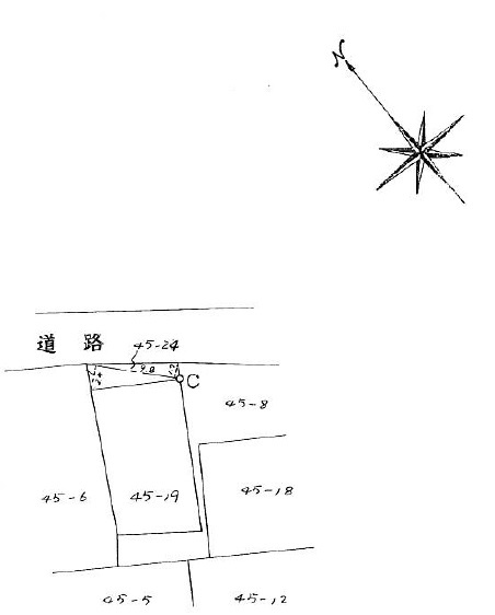 滝沢市大釜鬼が滝・売地の土地図