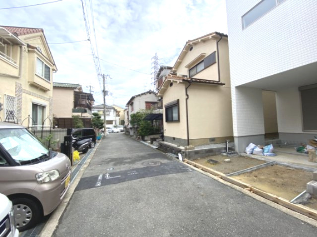 サン・タウン私部４丁目の前面道路含む現地写真|■周りは閑静な住宅街ですよ♪♪