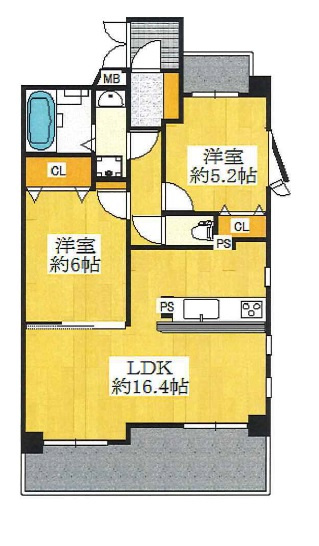 ★室内フルリノベーション~南東角部屋★クレメント豊中本町4階部分♪の画像