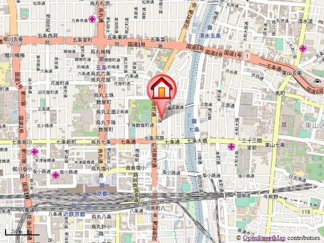 エステムプラザ京都河原町通の地図