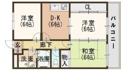 【間取り】 | フォーレストコートＢ棟